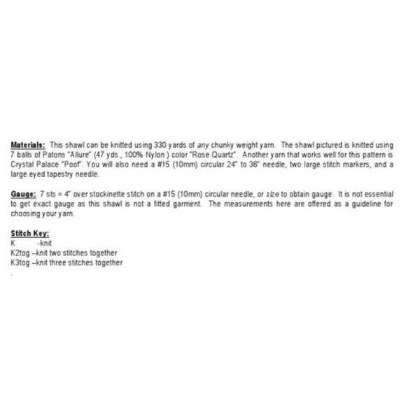 New Barbara Selesnick Keep It Simple KS109 Self-Fringing Shawl Knitting Pattern - Picture 3 of 3